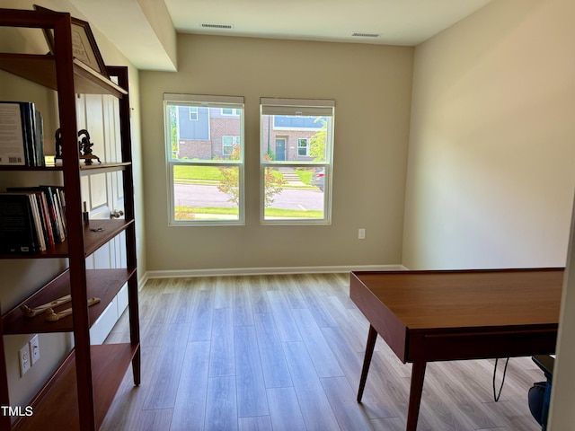 730 Firebrick Dr, Cary, NC 27519 - unfurnished office with wood finished floors and baseboards