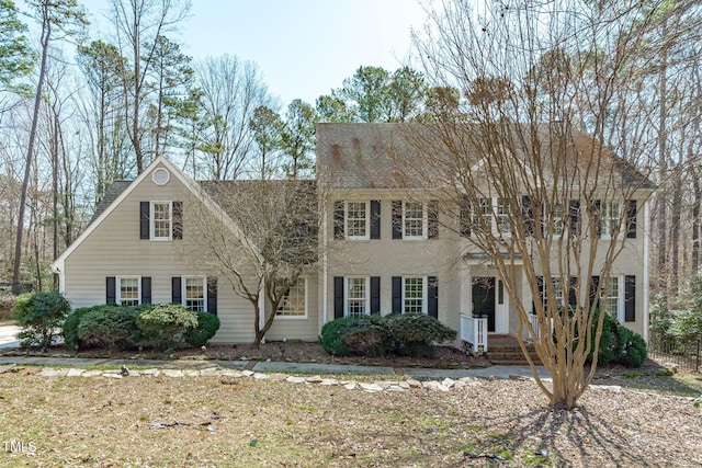 view of colonial house