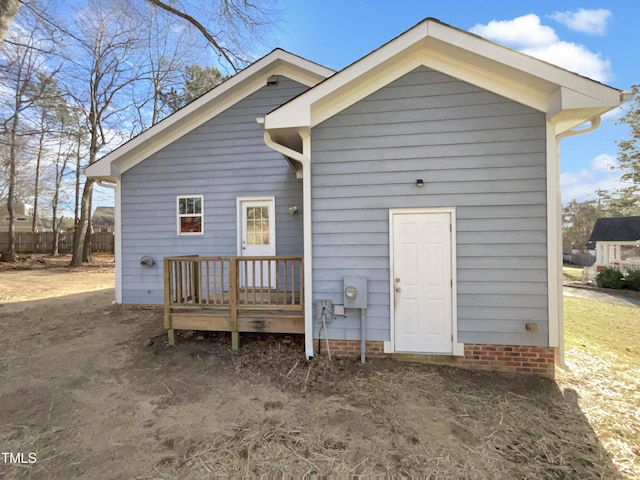 view of rear view of house