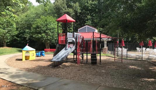 community playground with fence