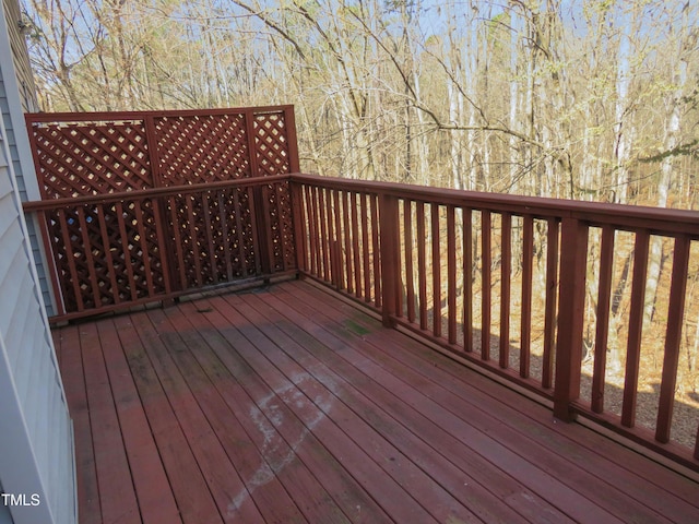 view of deck