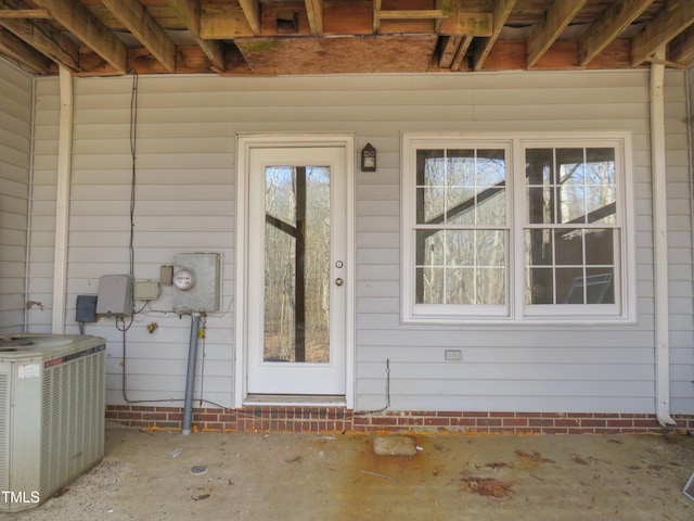 entrance to property with central AC