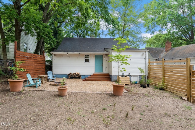 1209 Eva St, Durham, NC 27703 - rear view of property with fence
