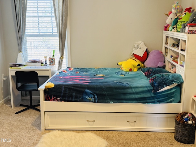 bedroom featuring carpet floors