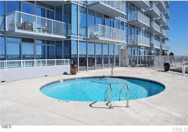 pool featuring fence