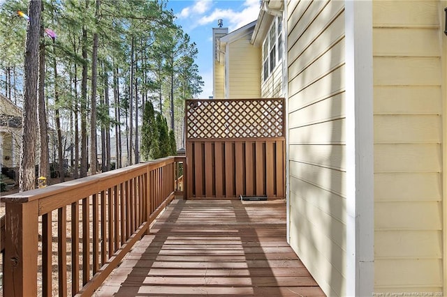 view of wooden terrace