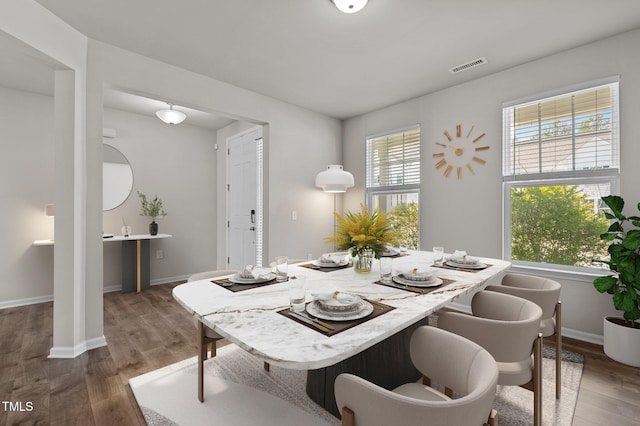 717 Tailrace Falls Ct, Wake Forest, NC 27587 - dining area featuring wood finished floors and baseboards