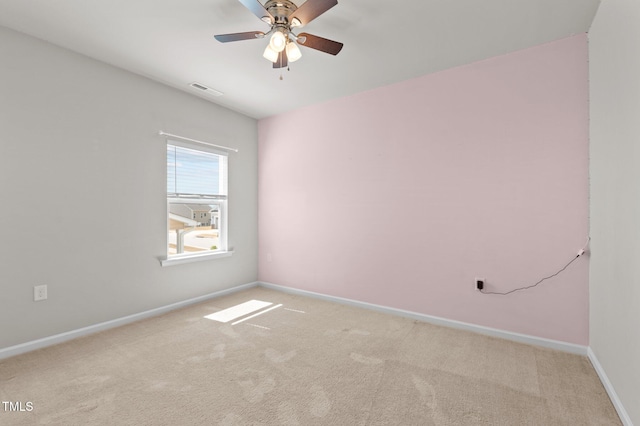 717 Tailrace Falls Ct, Wake Forest, NC 27587 - carpeted spare room with baseboards and a ceiling fan