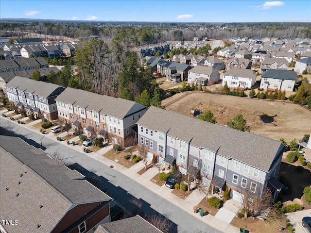 drone / aerial view featuring a residential view