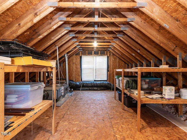 view of attic