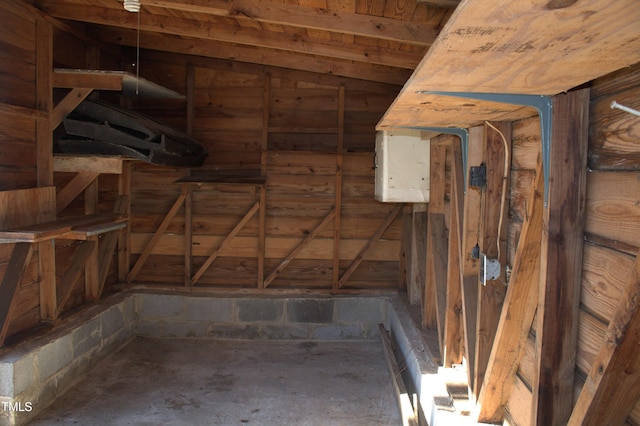 view of attic