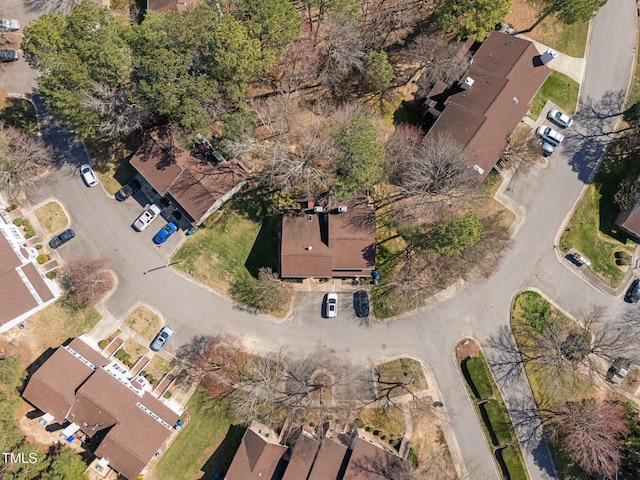 aerial view featuring a residential view