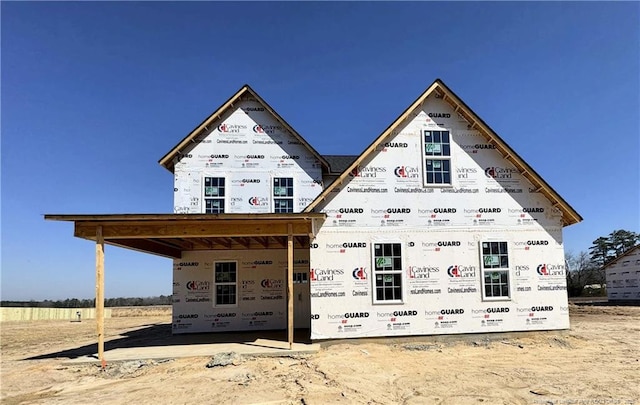 view of property in mid-construction