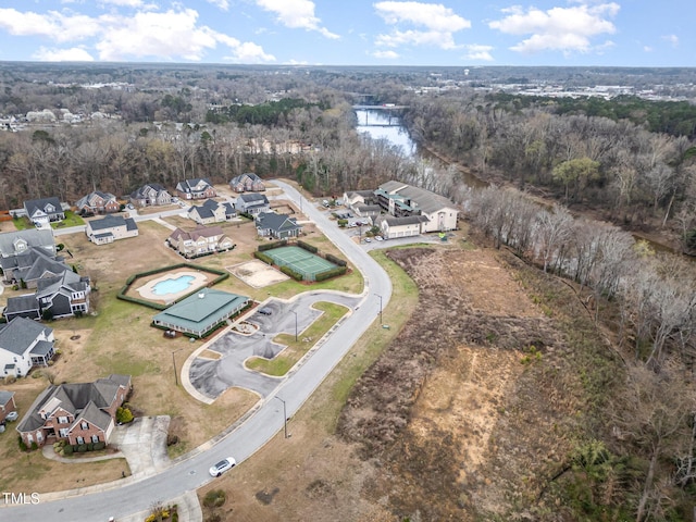 birds eye view of property featuring a residential view