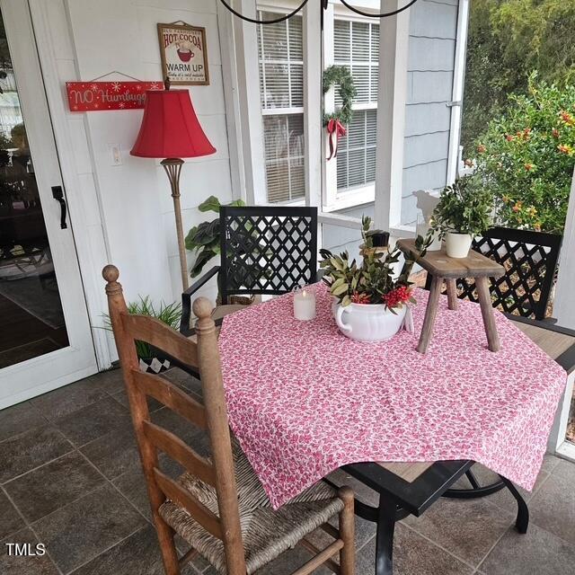 view of dining area