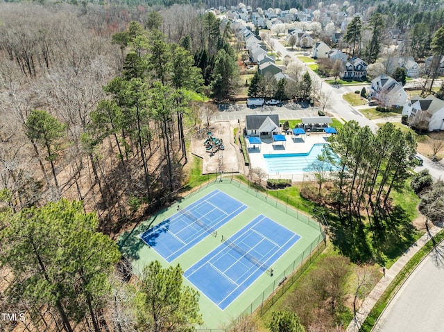 birds eye view of property