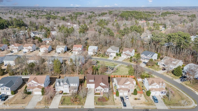 bird's eye view featuring a residential view