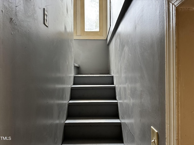 view of stairway