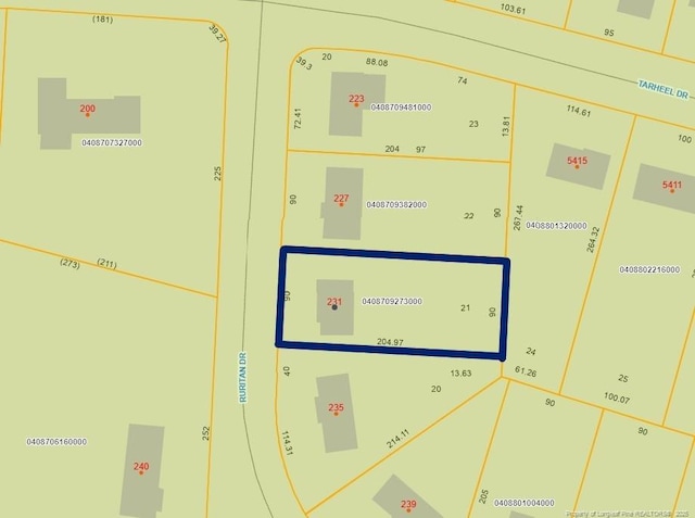 231 Ruritan Dr, Fayetteville NC, 28314 land for sale