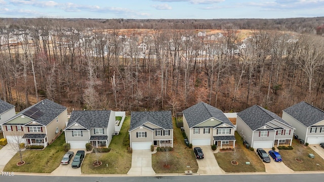 bird's eye view featuring a residential view