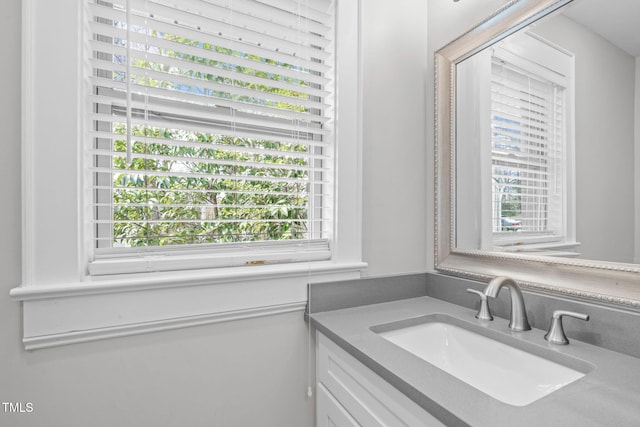 bathroom with vanity