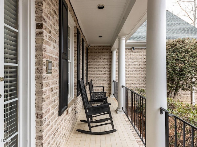 view of balcony