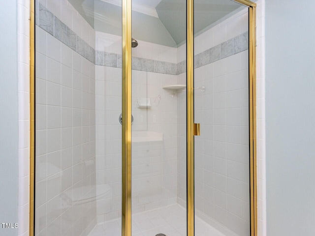 full bathroom with a stall shower