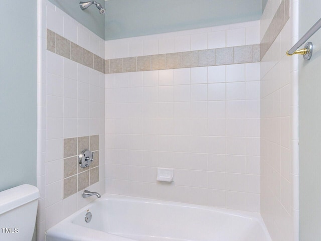 full bath with toilet and  shower combination