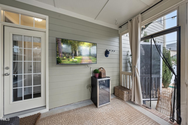 view of sunroom