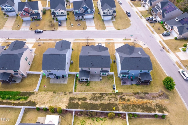 bird's eye view featuring a residential view