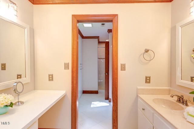 bathroom with vanity