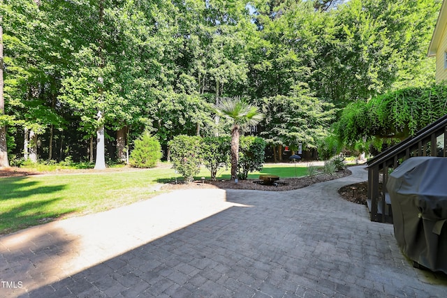 2514 Mcgowan Ct, Wake Forest, NC 27587 - view of patio featuring a grill