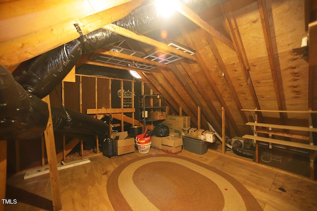 view of attic