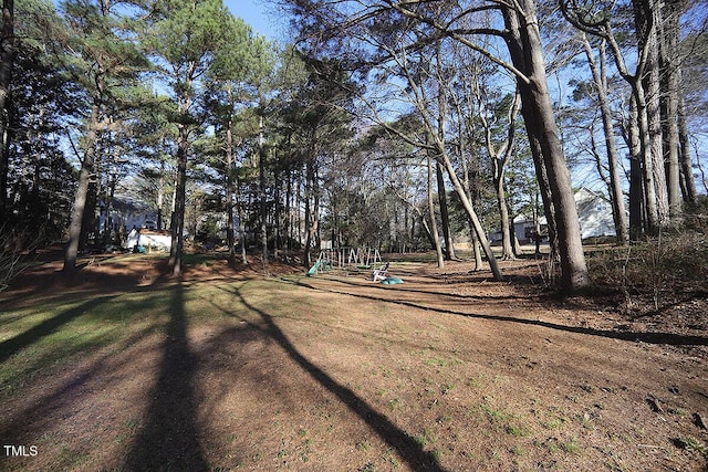 view of yard with playground community