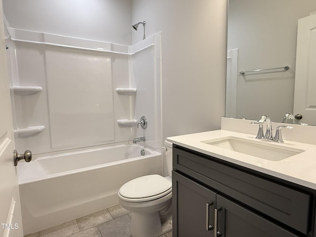 1794 Parham Dr, Graham, NC 27253 - full bathroom featuring toilet,  shower combination, and vanity