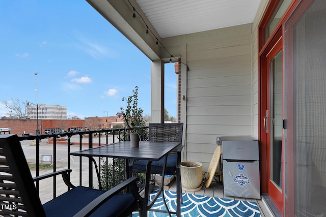 view of balcony