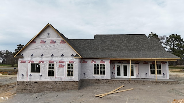 rear view of house with french doors