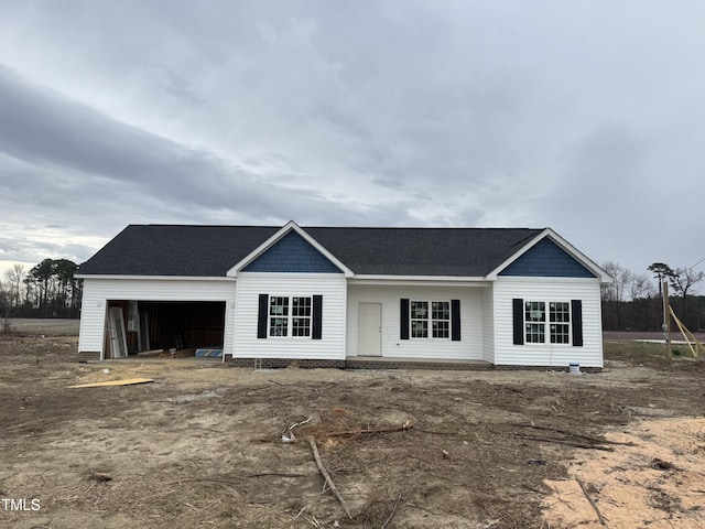 view of front of home featuring a garage