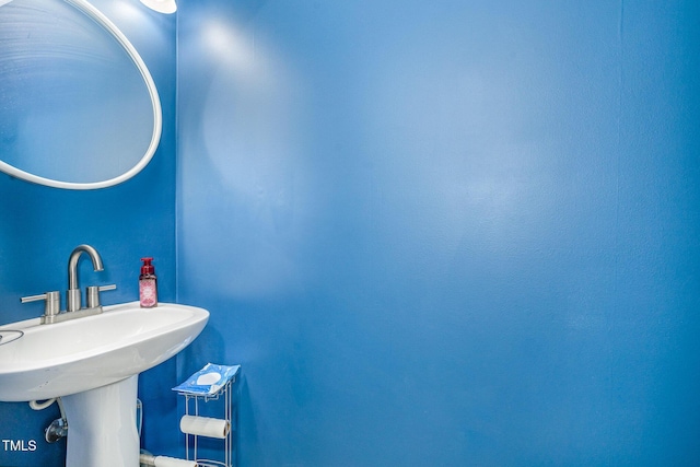 bathroom with a sink