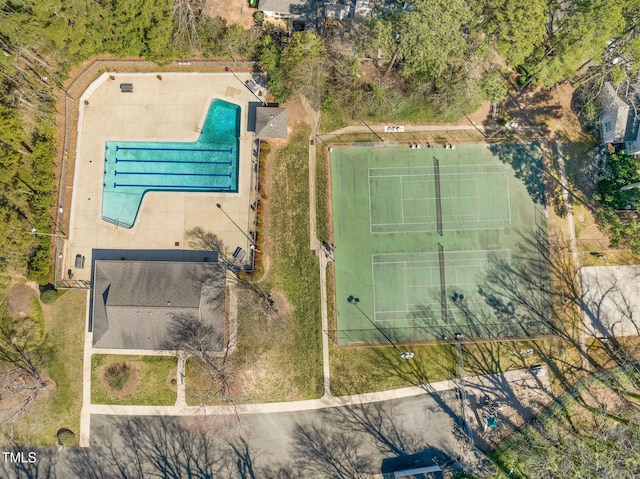 birds eye view of property