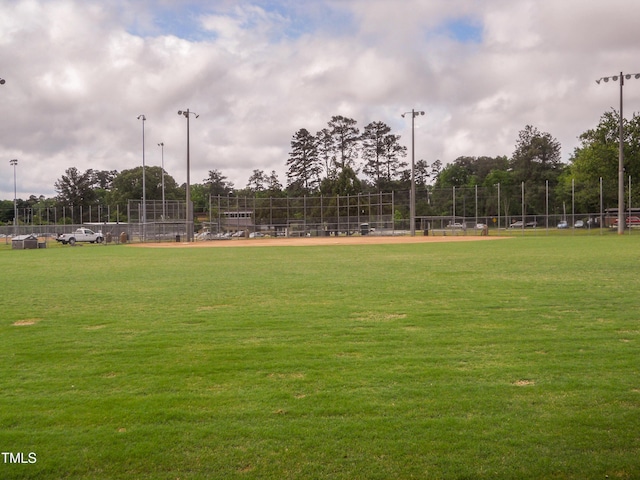 view of community with fence