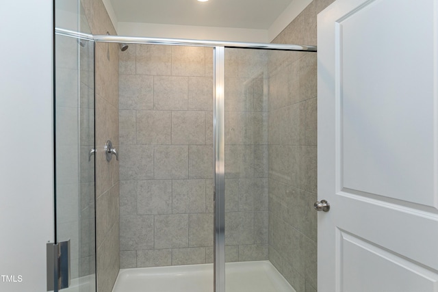 full bathroom with a stall shower