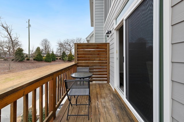 view of balcony