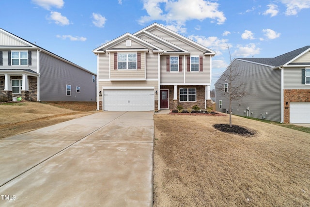 6888 Bellawood Dr, Trinity, NC 27370 - craftsman-style house featuring concrete driveway and a garage