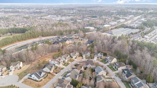 drone / aerial view featuring a residential view