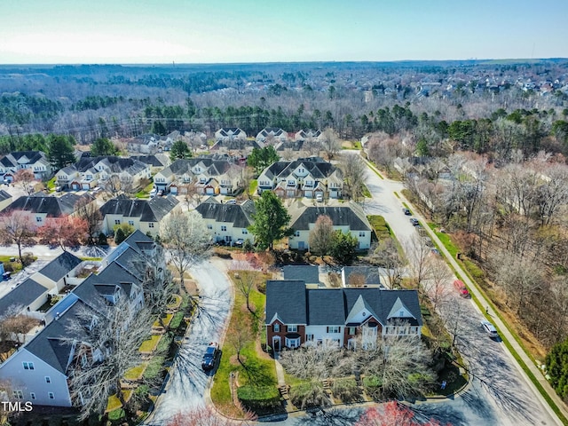 drone / aerial view with a residential view