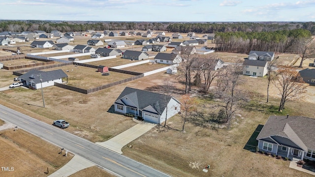 bird's eye view featuring a residential view