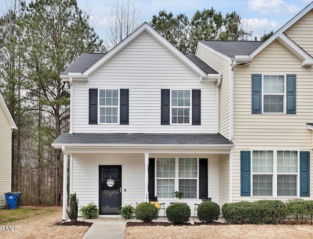 traditional-style home with a porch