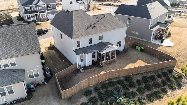 drone / aerial view with a residential view