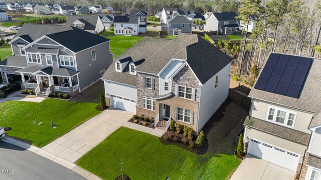 birds eye view of property featuring a residential view